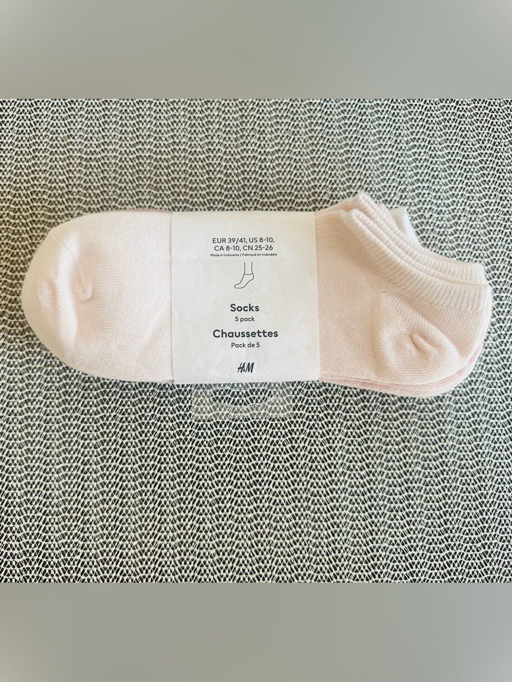 H&M Women 5-Pack Low-Cut Socks Size 8-10